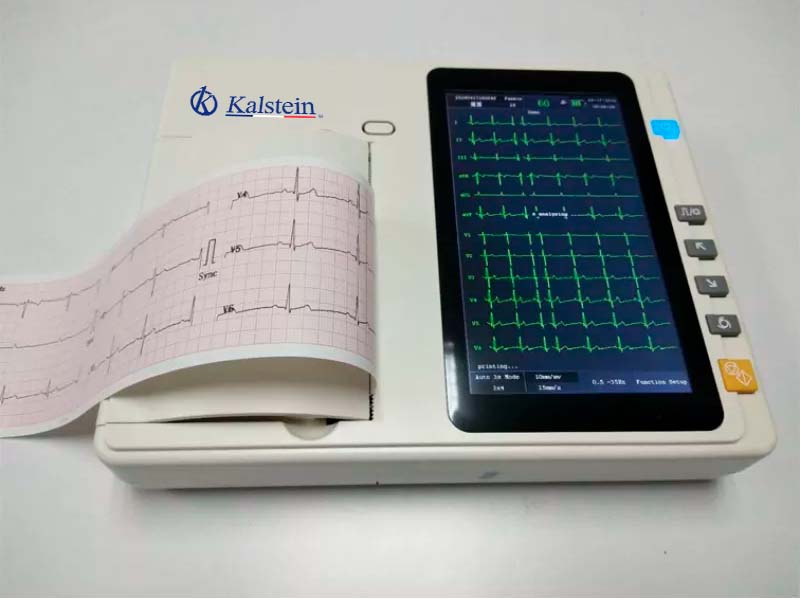 Máquina médica de ecg 12 derivaciones y 6 canales YR05159 – 1