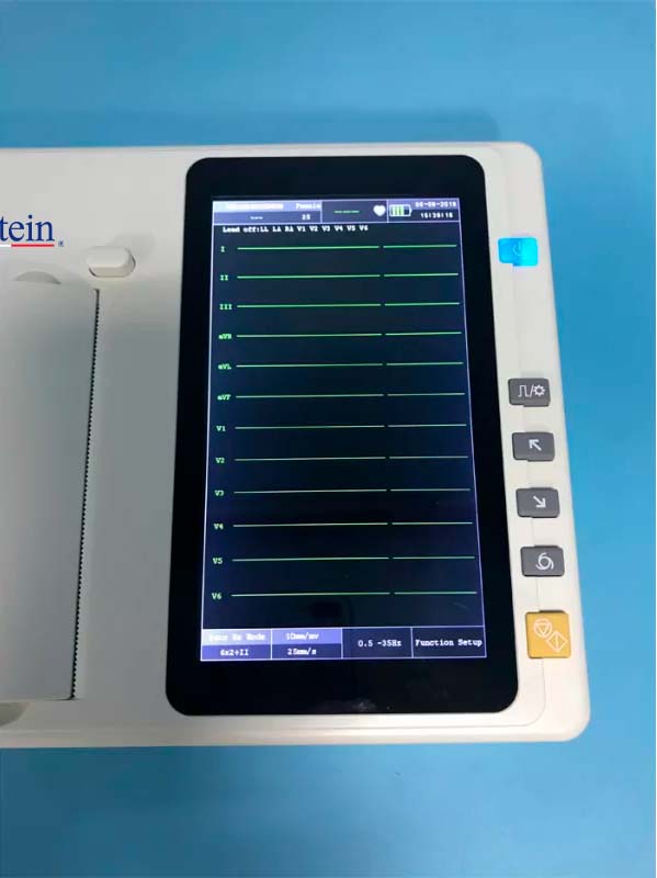 Máquina médica de ecg 12 derivaciones y 6 canales YR05159 – 2